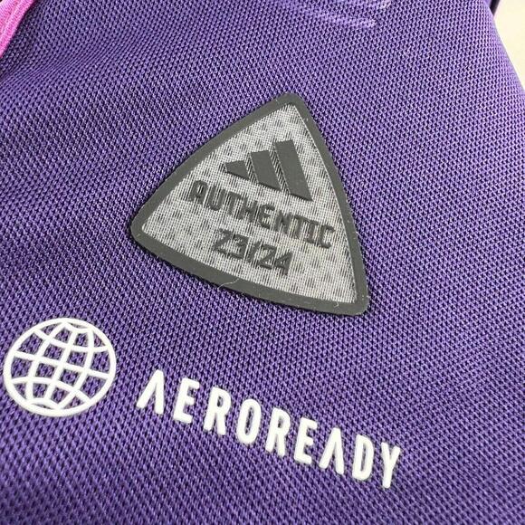 Charlotte FC 2024 Away Jersey Adidas Authentic Purple Size L Slim Fit MLS NWT - Picture 9 of 9